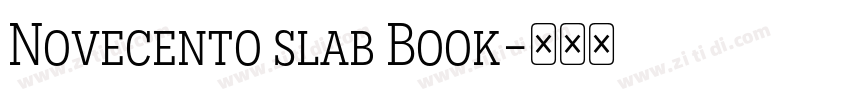 Novecento slab Book字体转换